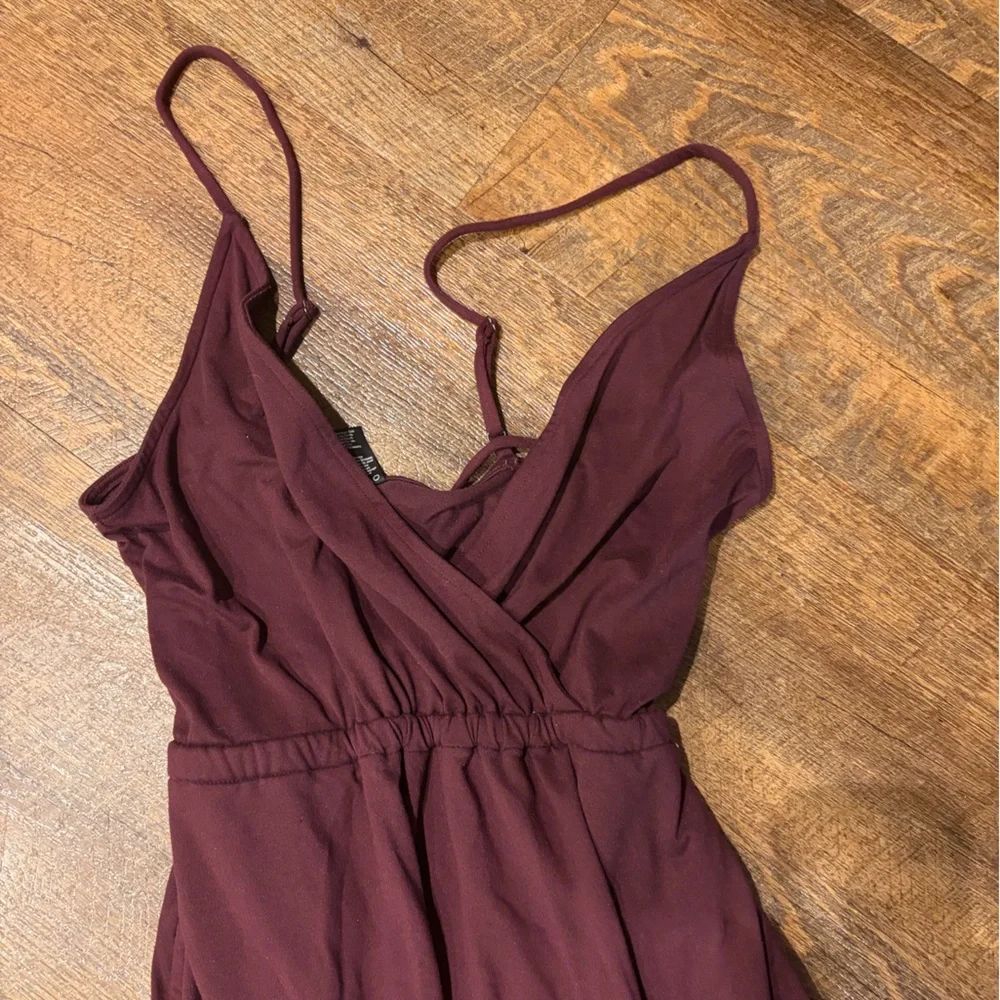 Maroon Jumpsuit - Picture 1 of 6